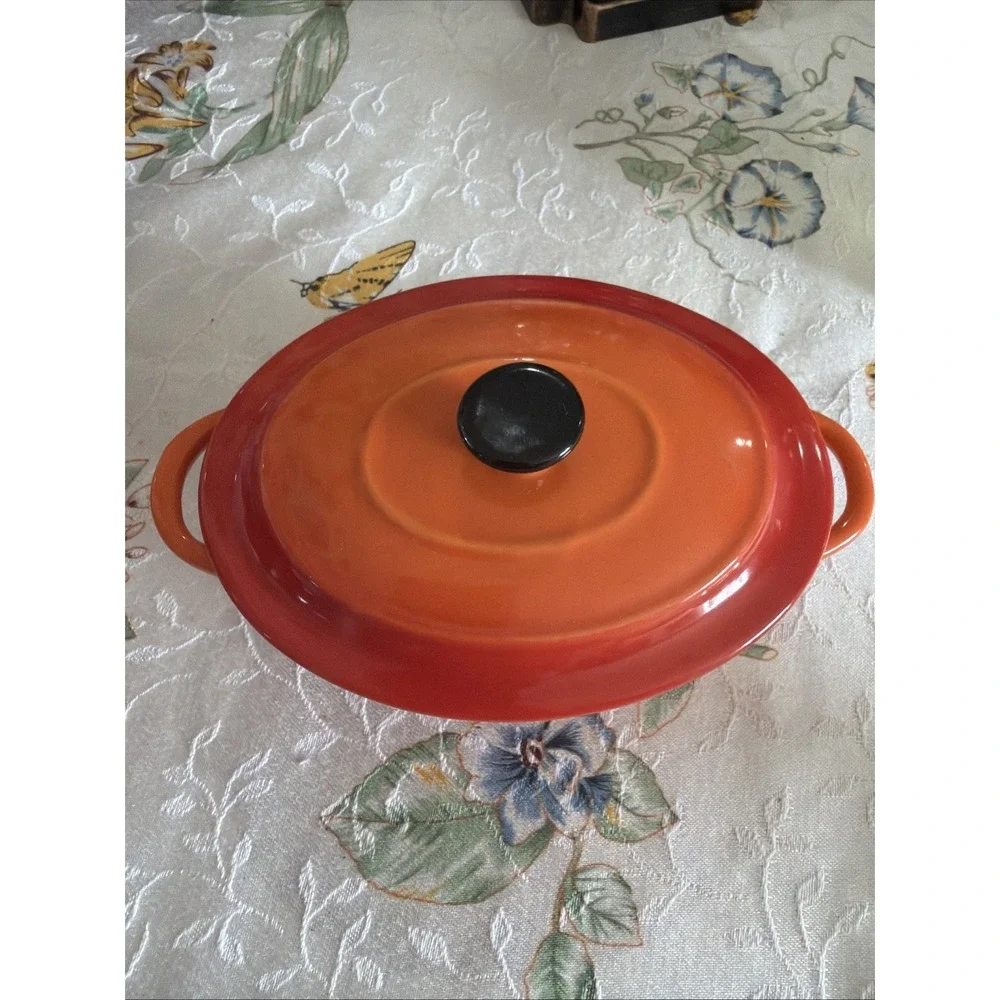 Swiss Pro‎ Quality Cookware Dutch Oven Mini Cocotte Orange Umbre